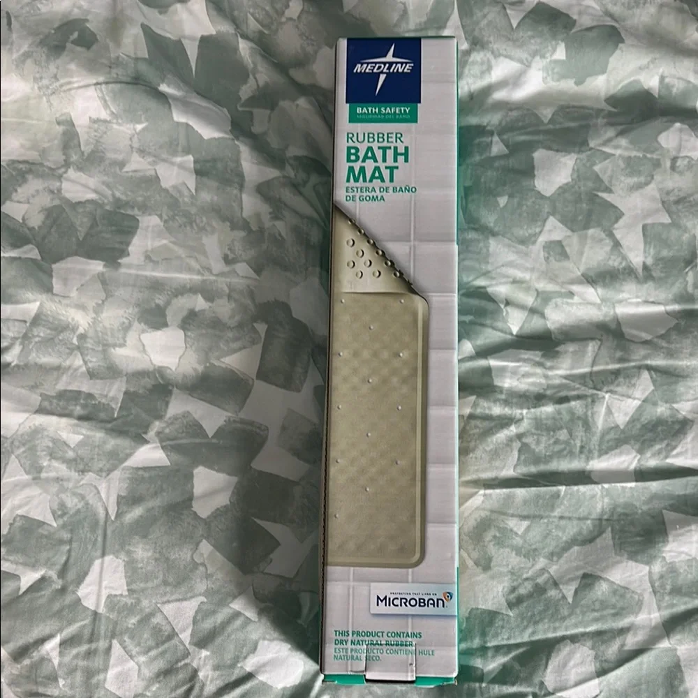 Cream Non-Slip Bath Mat